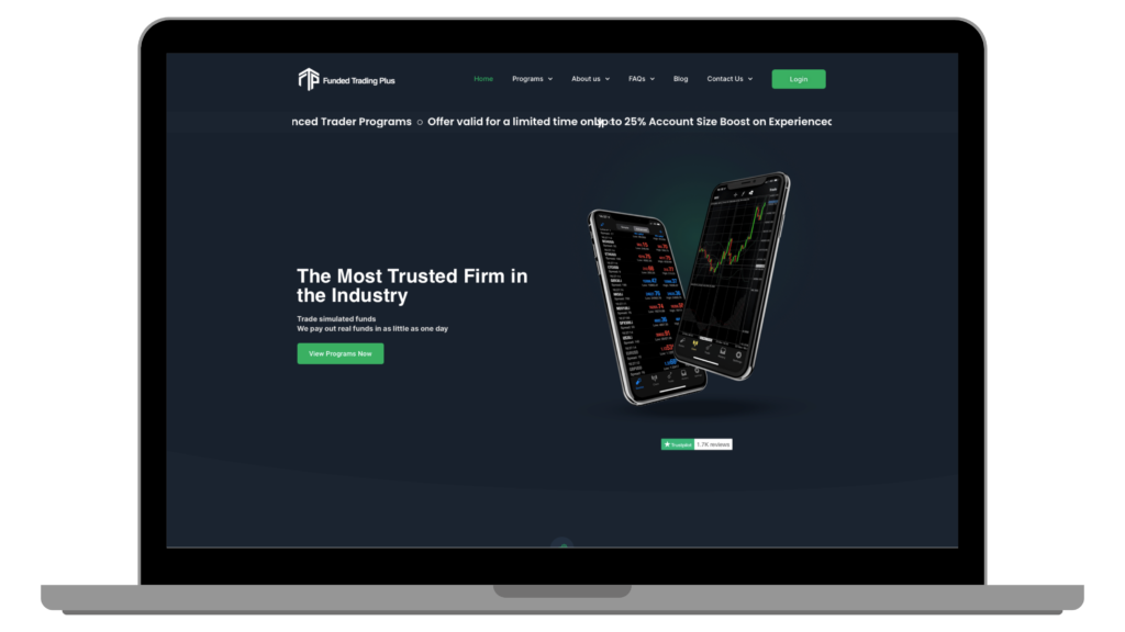 Funded Trading Plus Homepage