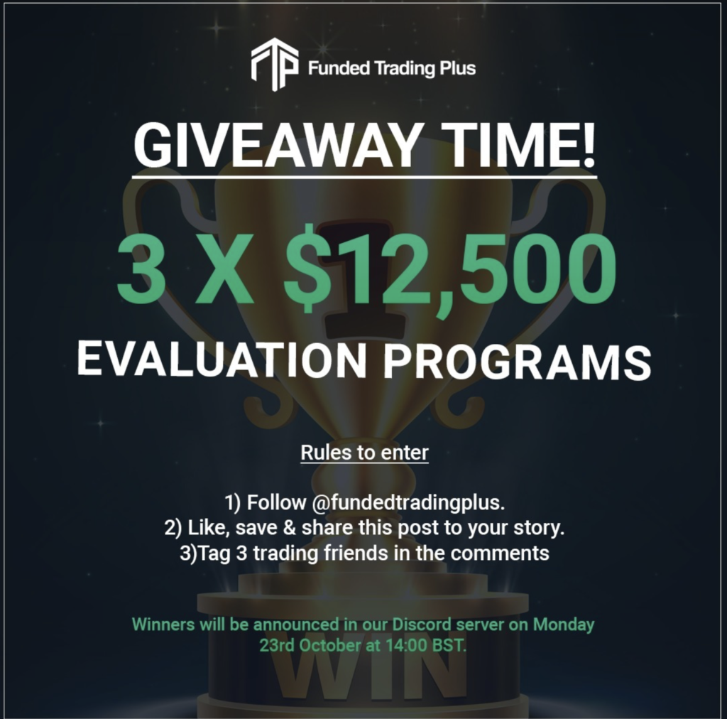 Funded Trading Plus Giveaway Instagram