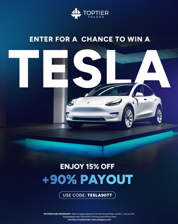 Toptier trader win a Tesla promo