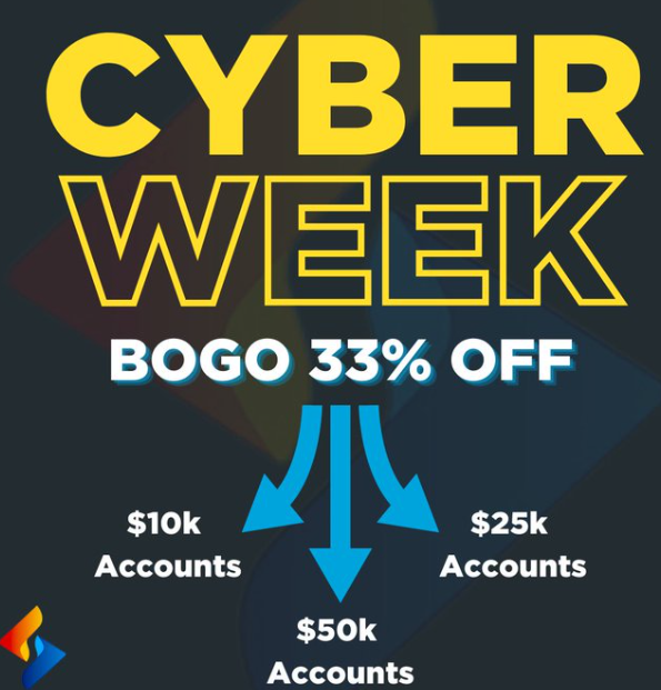 Smart Prop Trader cyber week BOGO