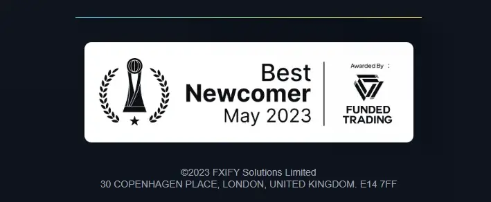 Fxify review best newcomer award