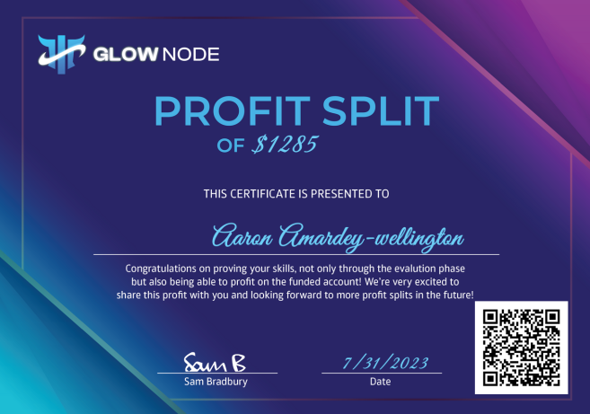 Glow Node Payment proof one