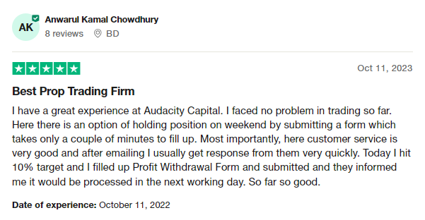 Audacity Capital Review
