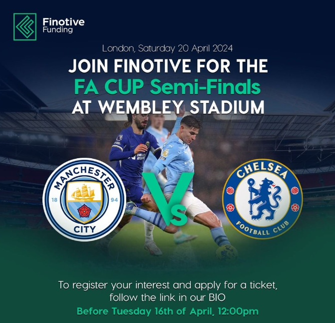 Finotive Funding Exclusive Emirates FA Cup Semi-finals Meetup details