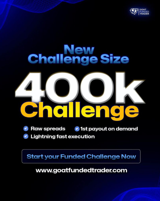 Goat Funded Trader New 400k Account Update details