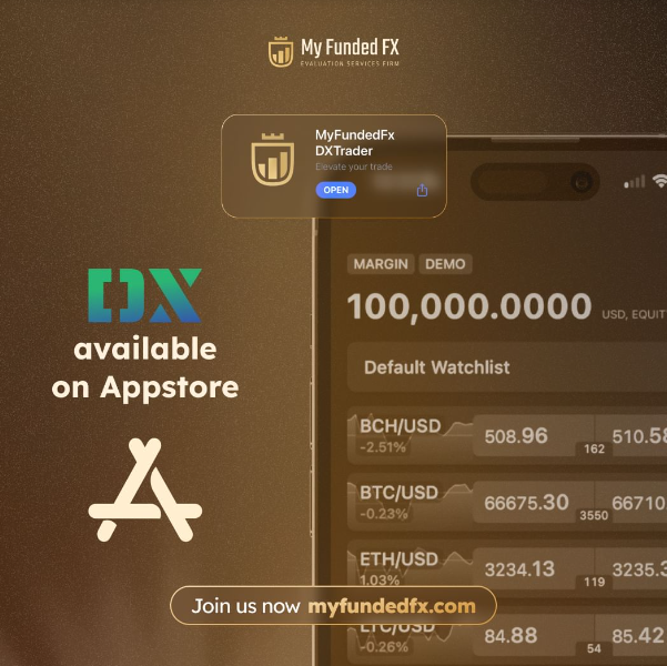 MyFundedFX DXTrade App is Now on the App Store