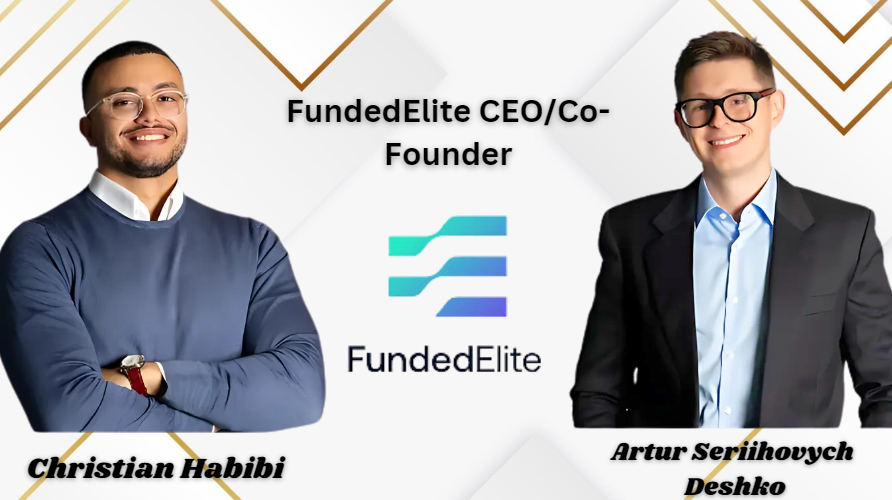 Fundedelite ceo Christian Habibi and Artur Seriihovych Deshko