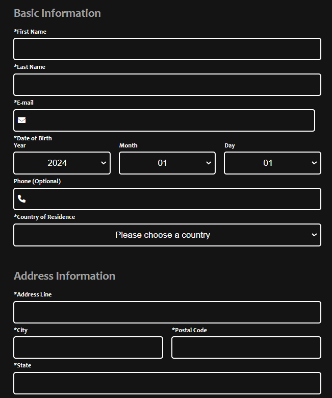 Limitless funding registration